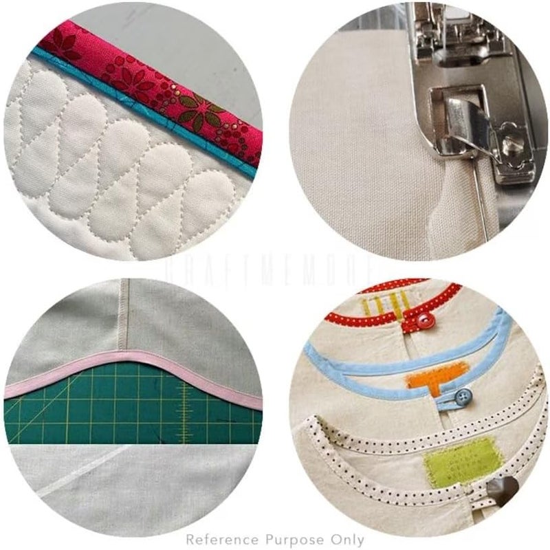 CRAFTMEMORE 1/2 Inch Double Fold Bias Tape Linen Cotton Bias Tape Japan Made Binding Tape for Sewing Seaming Hemming Quilting (White x 5 Yards) - Image 5